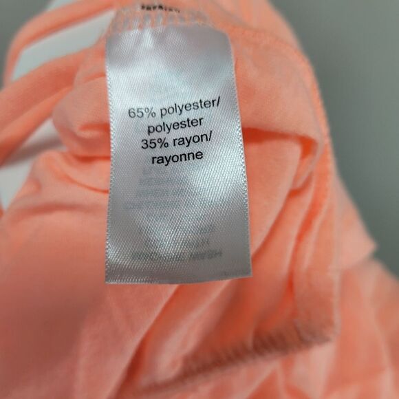 Maurice's Peach Open Back Assymetrical Athletic Wear Top Size 2‎ - Picture 8 of 10